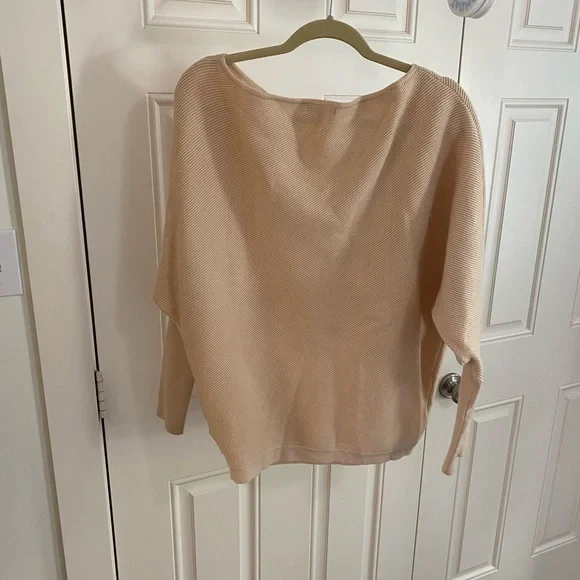 Off-the-Shoulder Cream Sweater - Picture 2 of 5